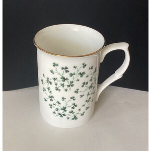 Fine Bone China Shamrock Coffee Mug Tea Cup Gifts From Ireland Gold Trim
